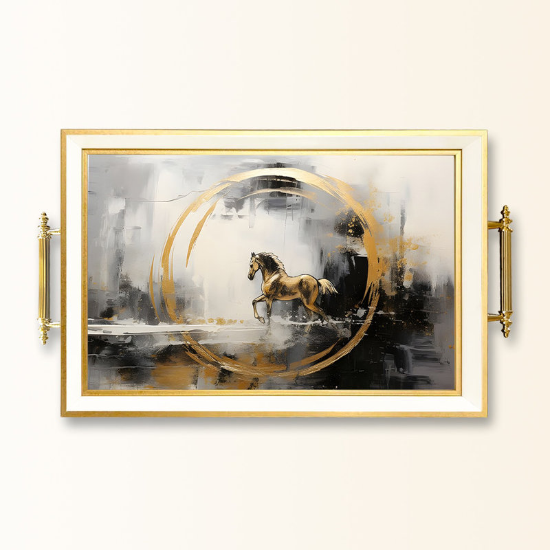 Elegant Glass Tray, 19.7 x 11.4 x 1.4 inches | 100% Durable Glass Construction | Easy to Clean with Damp Cloth | Ideal for Serving, Decorative Display, and Organizing | Stylish Addition to Home Décor