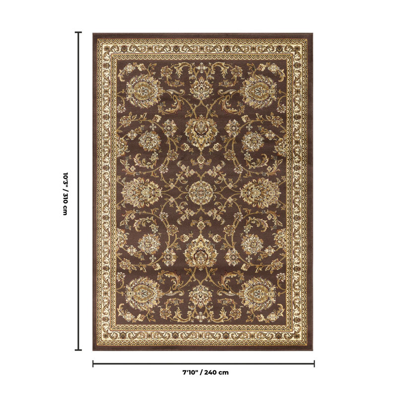 Tapis brun 7 pi 10 po x 10 pi 3 po Brown, 7 pi 10 po x 10 pi 3 po