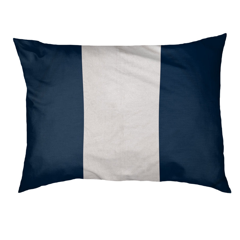 Coussin Los Angeles Anaheim, Grand (l 50 po x P 40 po x H 7 po), Bleu / blanc