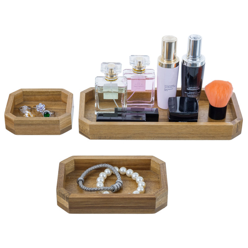 Solid Wood Desk Organiser 