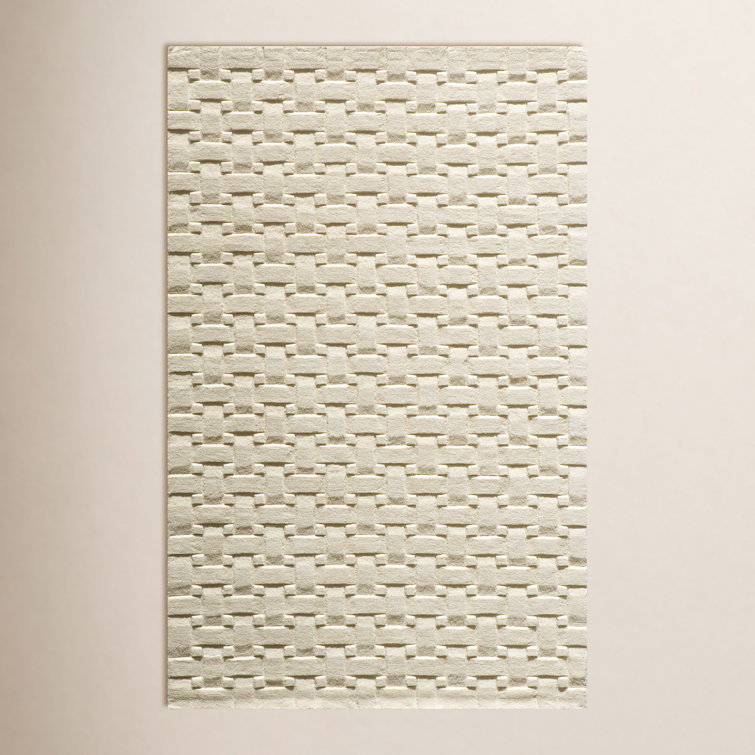 Carissa Hand Tufted Wool Ivory Rug