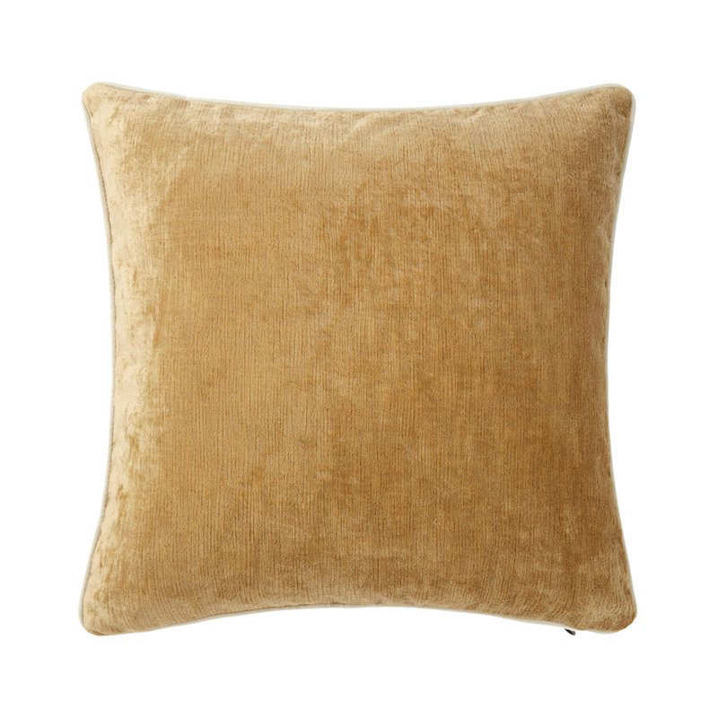 Orpheo Decorative Pillow, Mustard, Square 18"