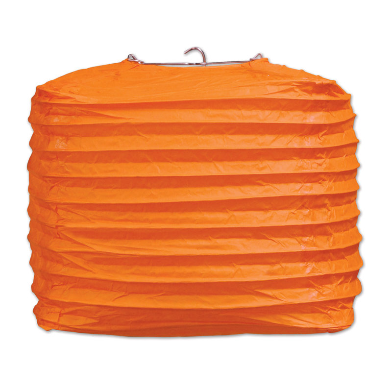 Lanterne sur papier carrée, Orange
