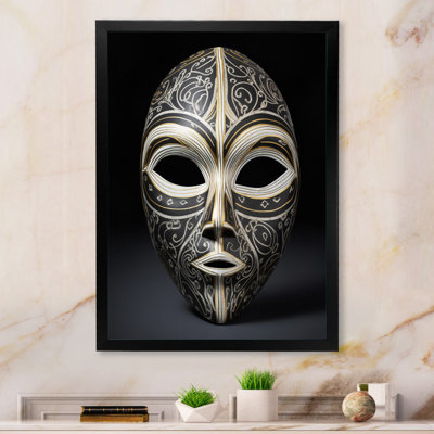Impression sur toile, "Ethnical Traditional African Mask" - Tribal africain
