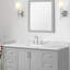 Comptoir de meuble-lavabo en quartz 60 po avec trous de robinet d'évier