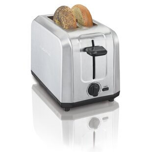 Toaster - Slim long-slot toaster with glass or aluminium front
