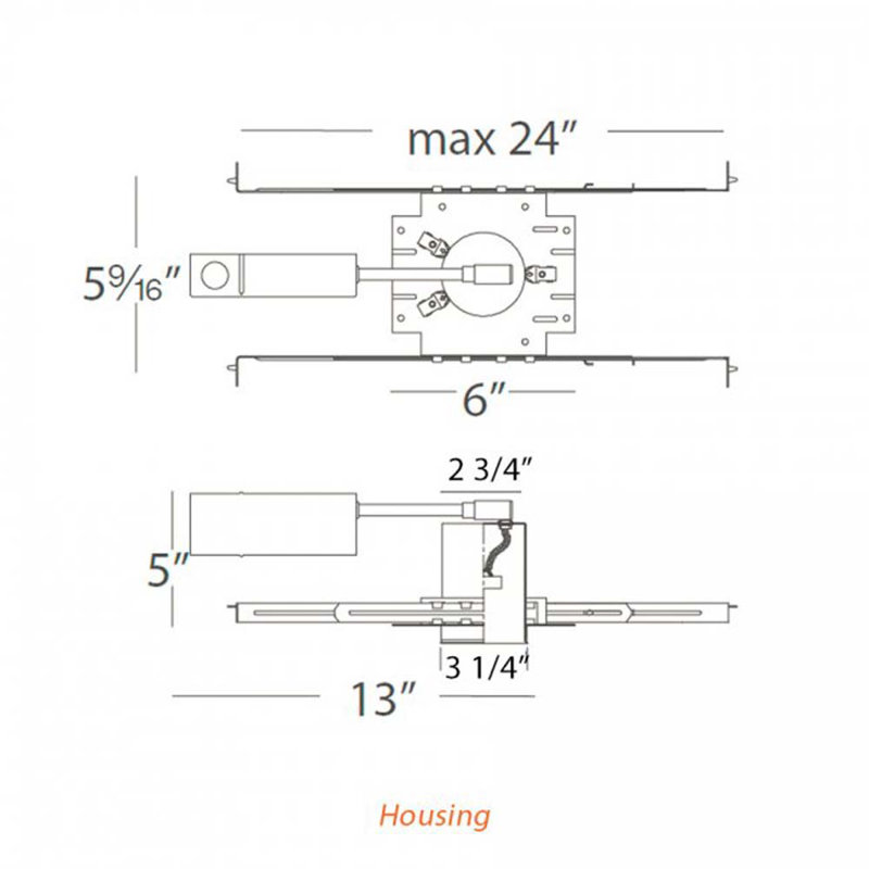 Miniature Recessed Housing