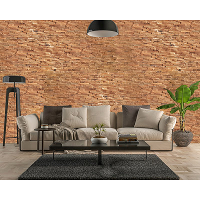 Panneaux muraux 3D 5,9 po x 5,9 po en brun (paquet de 11)