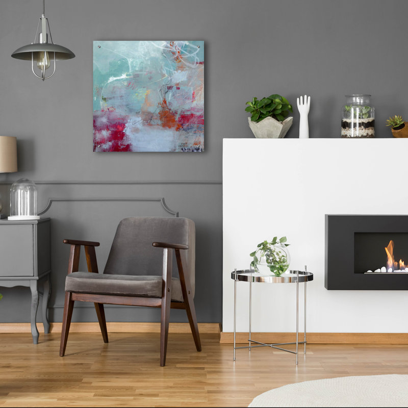 Art mural en verre Wrought Studio «Tranquility» par Jayne Walther, H 24 po x l 24 po x P 0,2 po