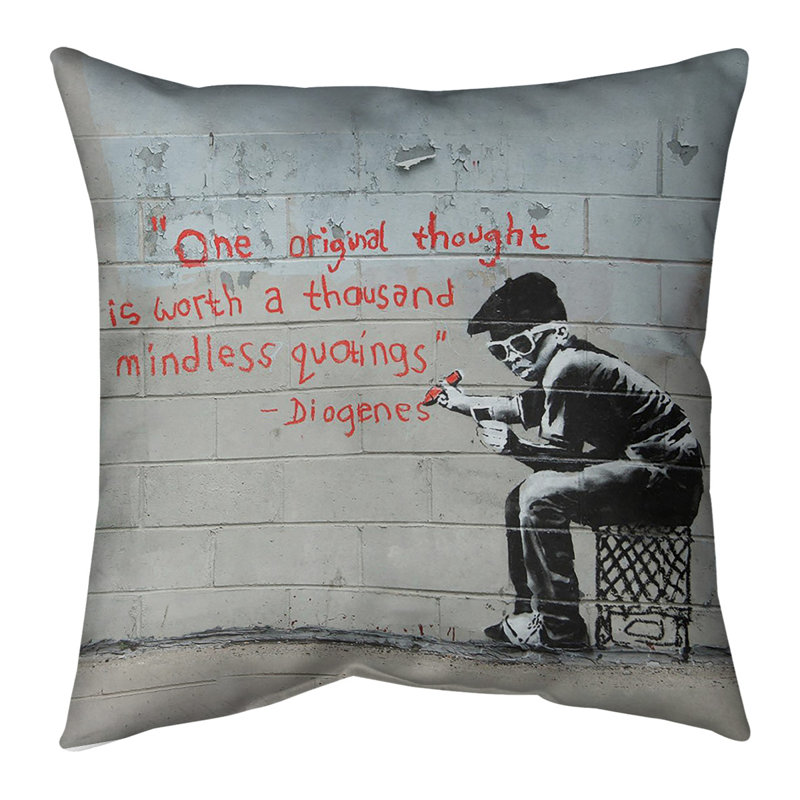 Reversible Pillow Cover, 14" x 14"