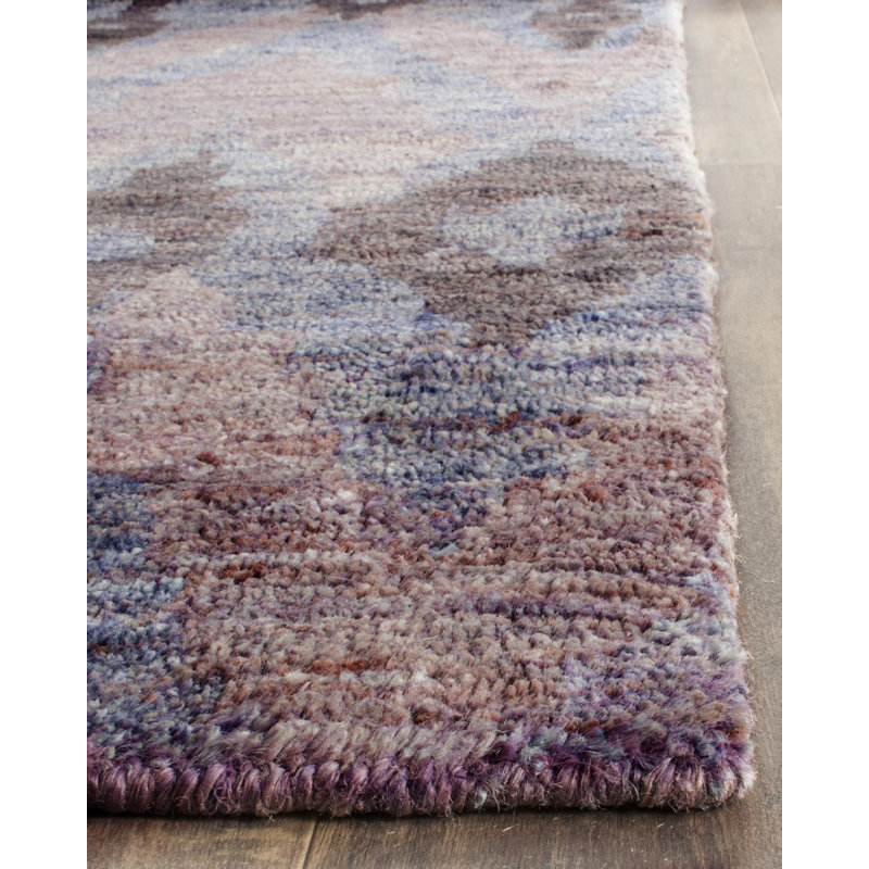 Central Jefferson Ikat Wool Hand Woven Area Rug, Rectangle 122 x 183 cm