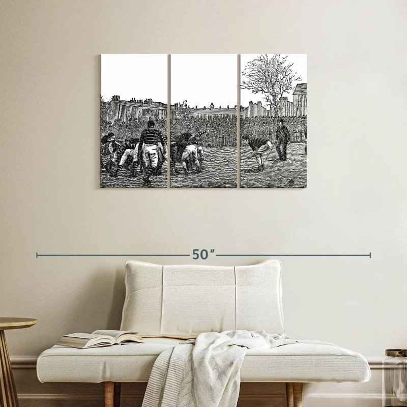 Rugby, 24" H x 38" W