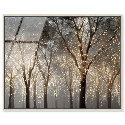 «Galactic Timber III», impression fantaisiste encadrée par Art Remedy, cadre argenté, 20 x 16