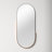 Mantra Stainless Steel Oval Mirror-1942096201
