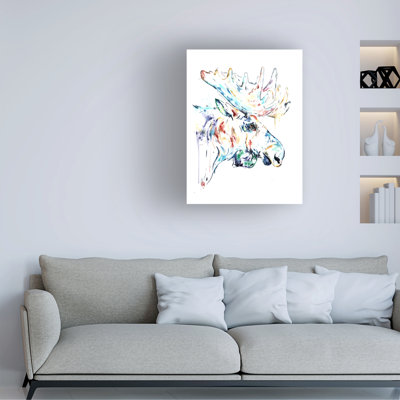 Lisa Whitehouse Moose  Canvas Art