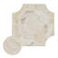 Selene Oro Galleria 10 in. x 10 in. Polished Marble Mosaic Floor and Wall Tile