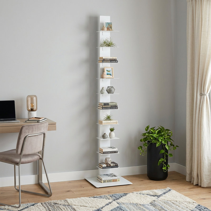 Appin Ladder Bookcase, White