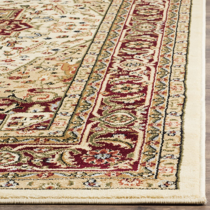 Tapis oriental ivoire / rouge Klose, Tapis de couloir 2 pi 3 po x 12 pi, Ivory/Red