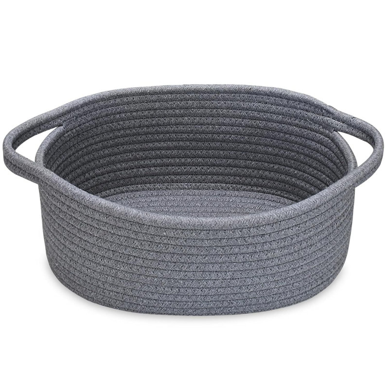 Small Woven Storage Basket with Handles