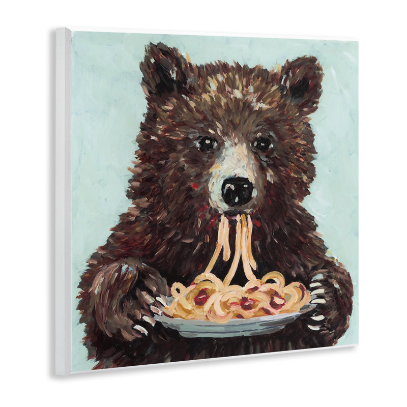 «Whimsical Bear & Spaghetti», plaque murale par Studio Bautista