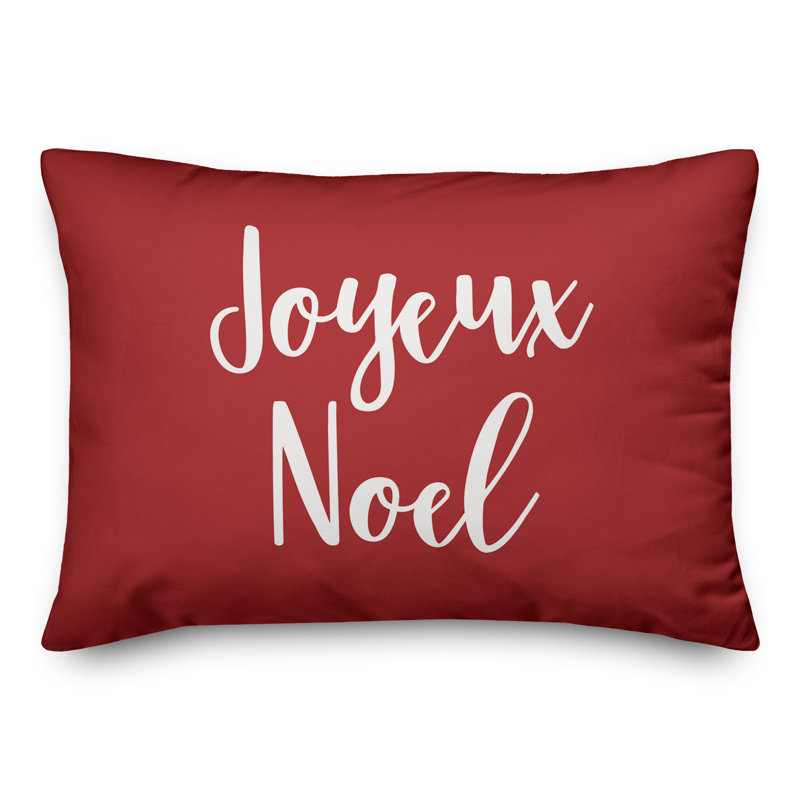  Coussin Joyeux Noel, Rouge