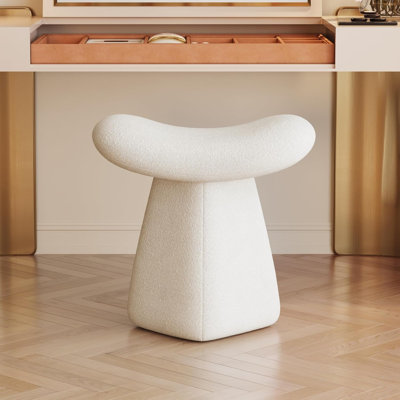 Off White Dressing Table Accent Stool