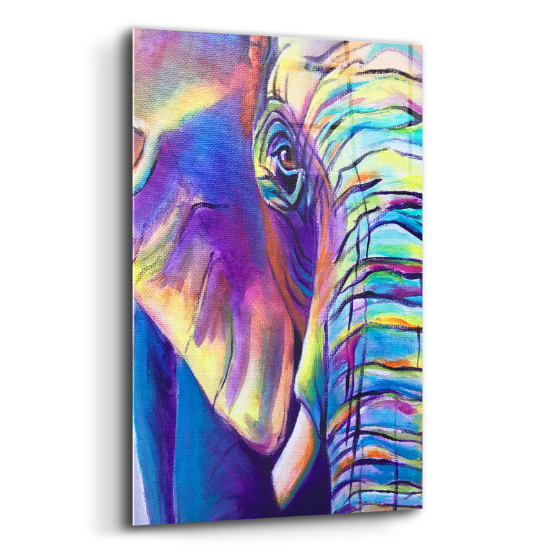 «Elephant Butterfly Left» par Dawg Painter, H 24 po x l 16 po x P 0,2 po