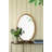 24" x 36" Oval Wall Mirror with Wood Frame