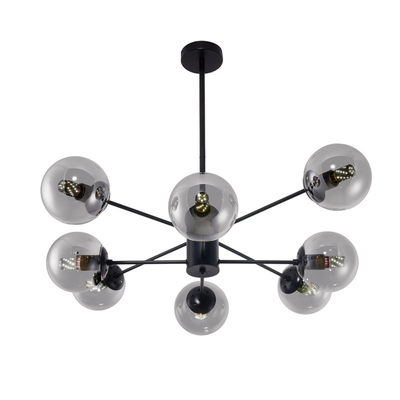 8 - Light Matte Black Pendant