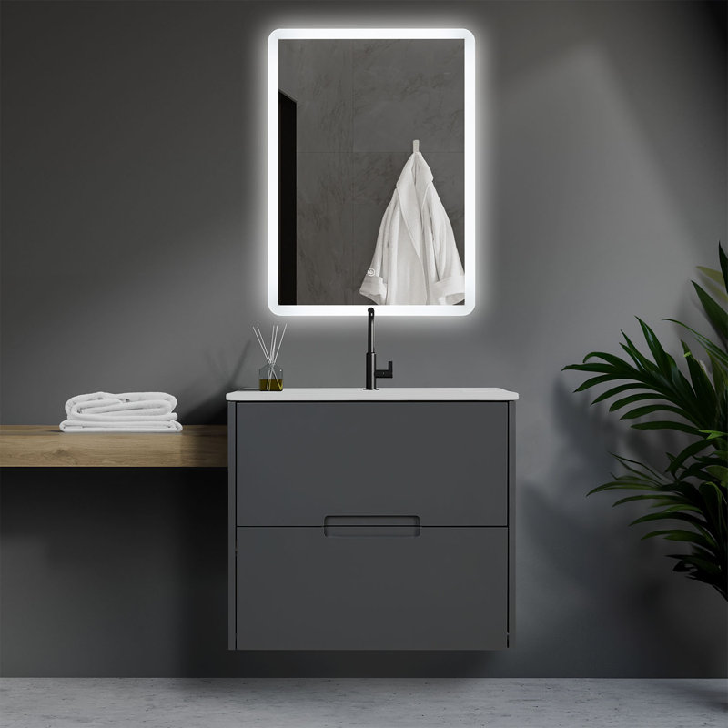 Natteal Vanity & Mirror Set