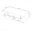 Table basse moderne à DEL avec 2 tiroirs et tablettes-264855482