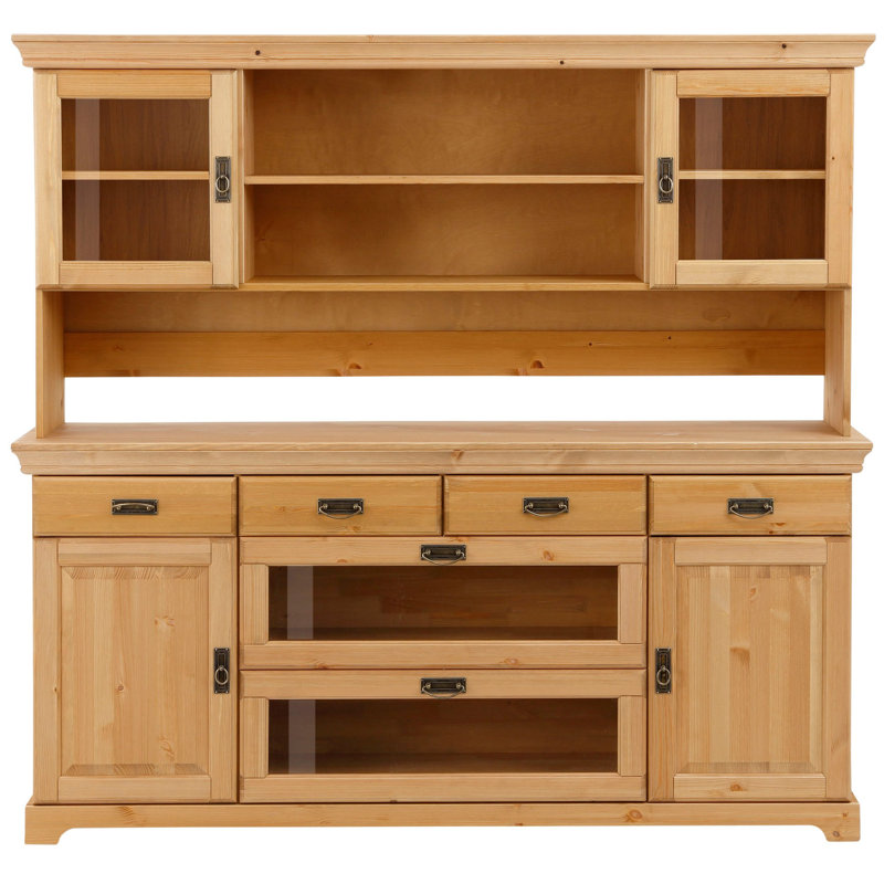 Breindel Dining Hutch Welsh Dresser, Brown Oil