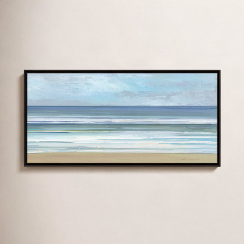 «Gentle Waves II» par Sally Swatland, Espresso, H 19,5 po x l 37,5 po