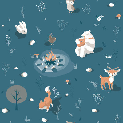 Papier peint Woodland Friends