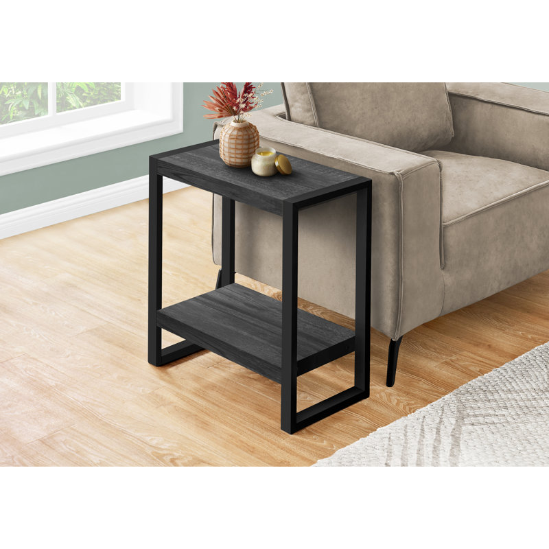 Adabel Accent Table, Side, End, Nightstand, Lamp, Living Room, Bedroom, Metal, Laminate, Black