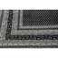 Hand Knotted Geometric Area Rug in Black/White
