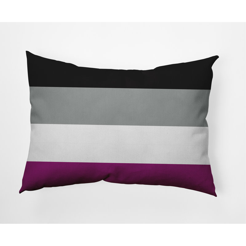 Coussin décoratif O5_Asexual Flag, Mauve