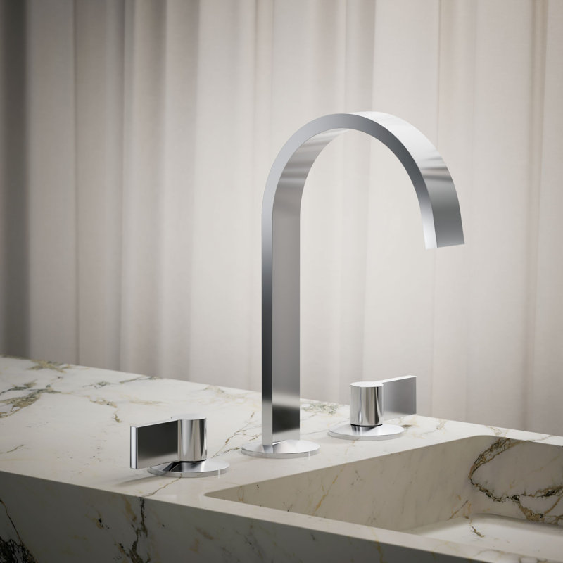 Components™ Bathroom Sink Spout with Ribbon Design, Polished Chrome