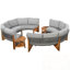 Ensemble de canapés d'extérieur 3 pièces avec 2 canapés demi-cercle et une table basse-1654272042