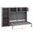 Queen-Size Murphy Wall Bed With Integrated Cabinets