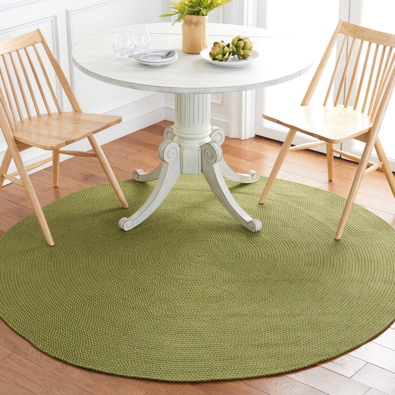Tapis performance tressé à la main, Rond 6 pi