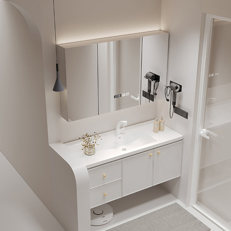 Modern French minimalist bathroom cabinet