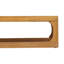 Chaise longue d'extérieur en bois d'acacia Elmare avec dossier réglable, conception à structure ouverte et siège inclinable à lattes