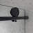 6063 Matte Black Frameless One Fixed And One Shifted Shower Door, 70MM 304 Stainless Steel Large Pulleys With Adjustable Soft Closing Function,With Nano Easy Cleaning,Stick Explosion-Proof Menbrance-121271534