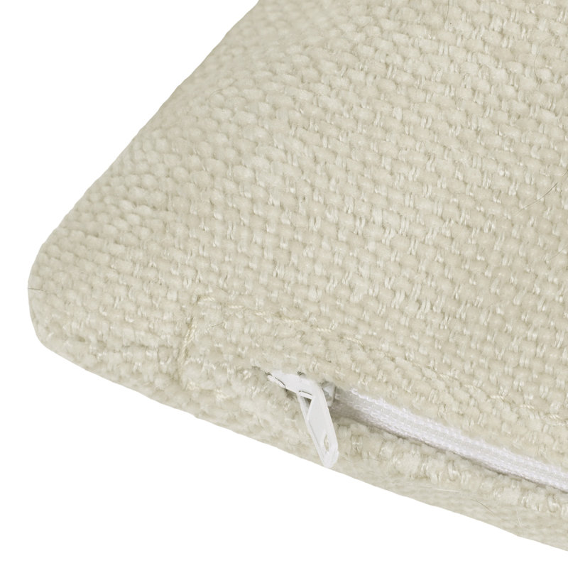 Housse de coussin en chenille douce, Beige