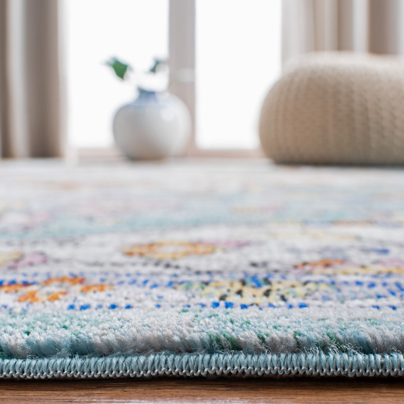 Bruckmann Performance Oriental Rug, Square 6'5"