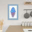 «Blue Sprinkled Ice Cream», impression d'art ludique et coloré-129967978