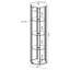 Vitrine hexagonale en verre transparent Tenley-1552318887