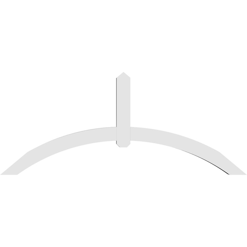 Support pour pignon en PVC Archdale, H 30 po x l 72 po (pas: 10/12), P 4 po x F 4 po