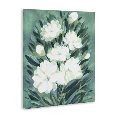 Acrylique sur toile de fleurs de jasmin, design par Camila Juncos